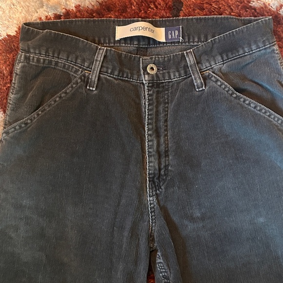 Vintage Y2K GAP Men’s Gray Corduroy Carpenter Pants - Picture 4 of 7